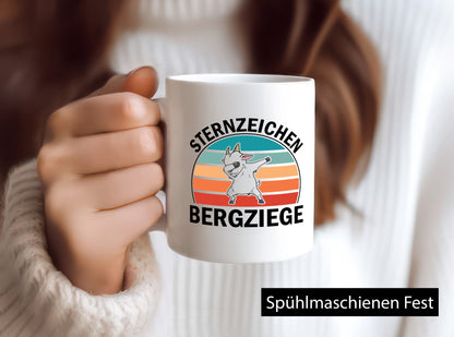 Sternzeichen Bergziege | Berge wandern Wanderer v2 Humor Geschenkidee Tasse
