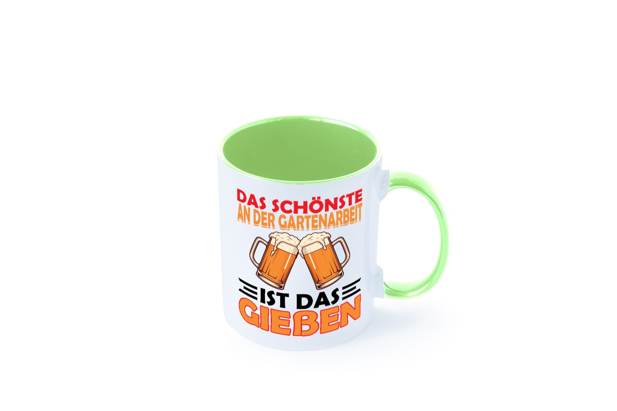 Das schönste an gartenarbeit ist Gießen | Biertrinker Geschenkidee Arbeit