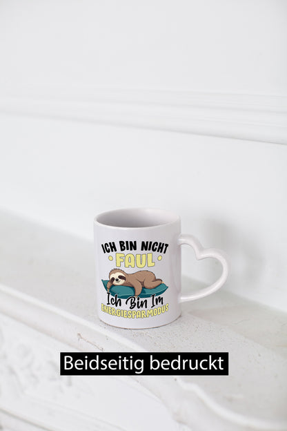 Bin im Energiesparmodus | Faultier v2 lustig Tierliebhaber Humor Geschenk Tasse