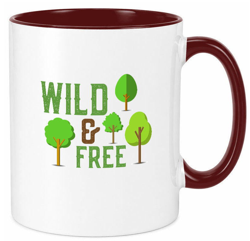 Wild and free | Freiheit Camper Hobbycamper Geschenkidee Humor Tasse