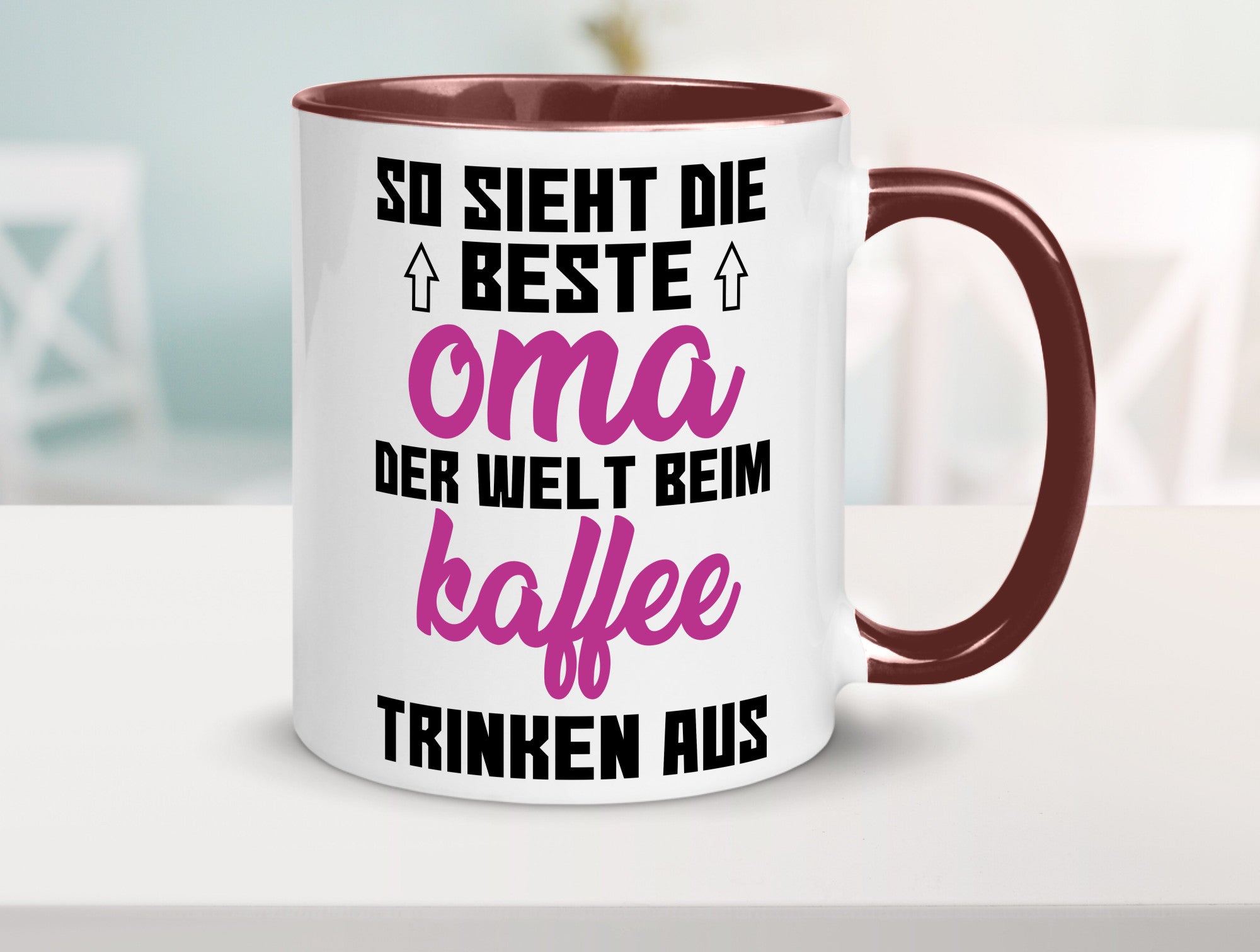 Beste Oma der Welt | Großmutter Tasse lustiger Spruch Geschenk Familie