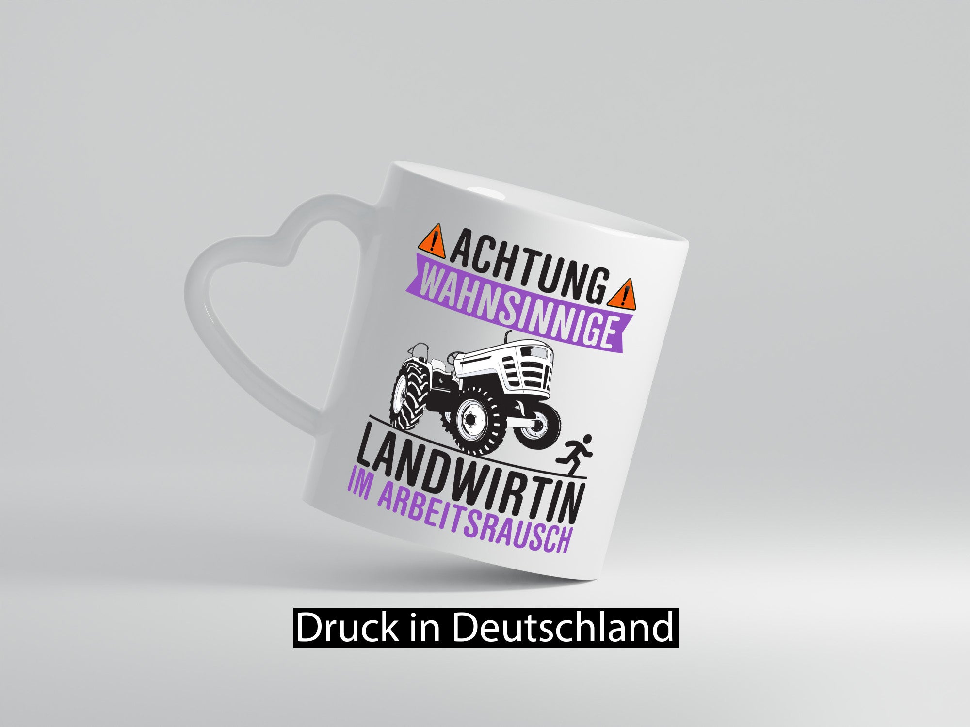 Landwirtin im Arbeitsrausch | Bauer Achtung! lustiger Spruch Geschenk Arbeit