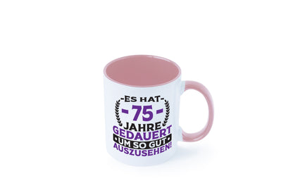75 Jahre gedauert um so gut auszusehen | 75. Geburtstag Humor Geschenkidee Tasse
