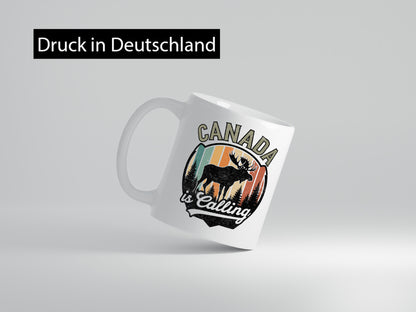 Canada is calling | Retro ruft an Urlaub Kanada lustiger Spruch Geschenk Humor