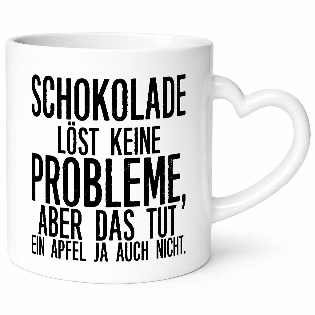 Schokolade löst keine Probleme | Naschkatze Schokofan Geschenk Tierliebhaber