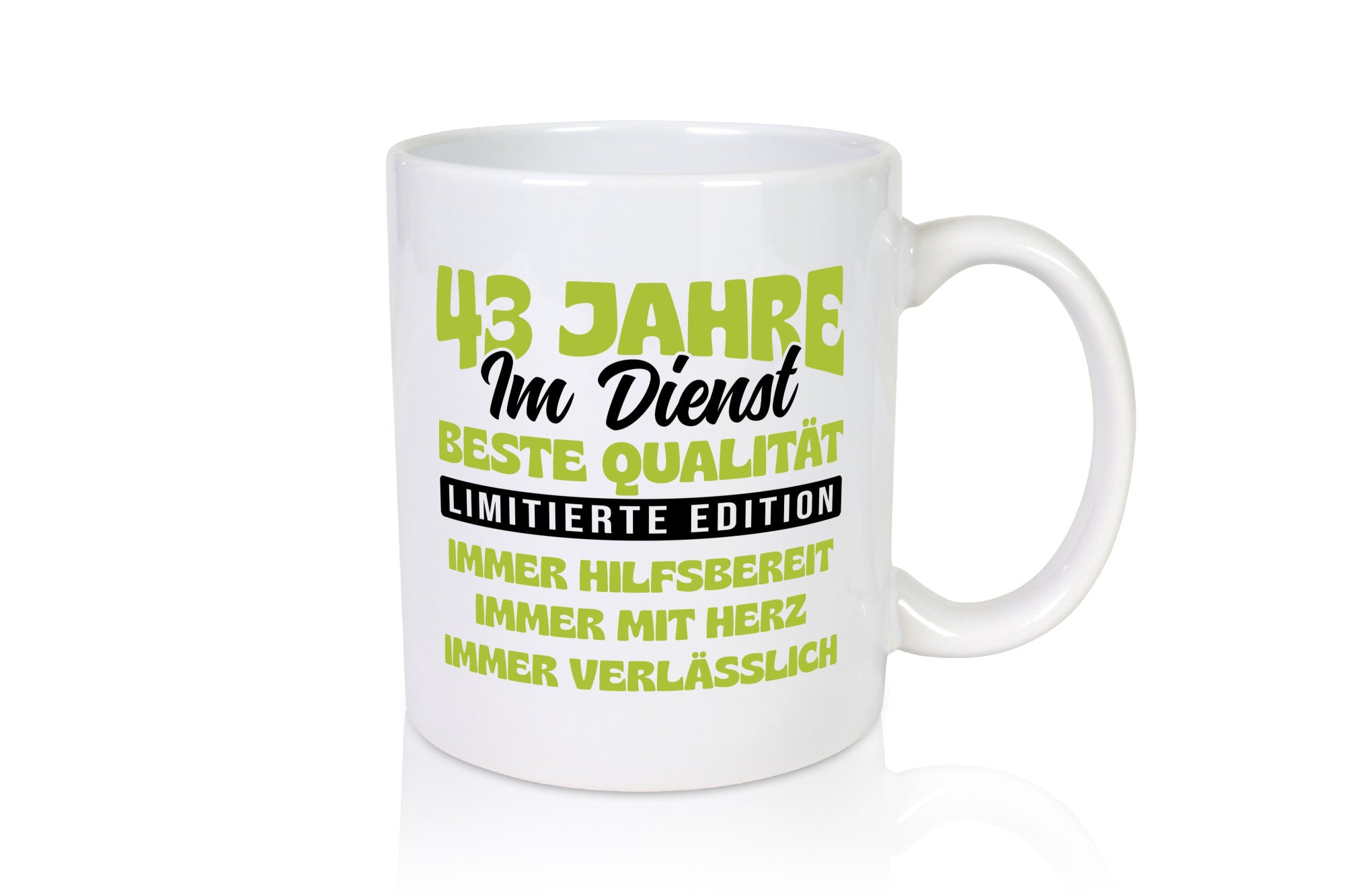43 Jahre im Dienst | Jubiläum Arbeit v4 Geschenk Kollegen Büro lustiger Spruch