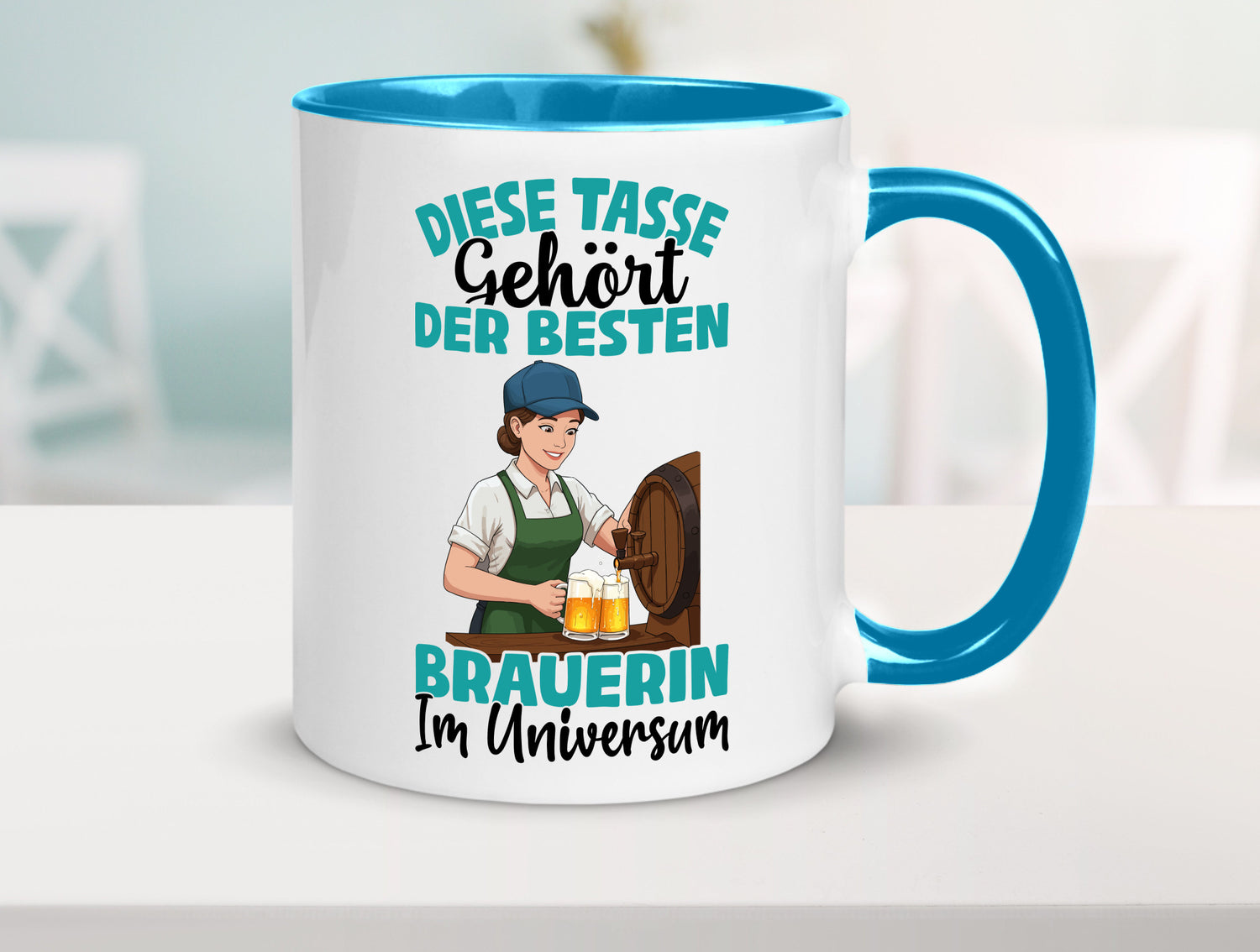 Im Universum: Brauerin | Bier Brauerei lustiger Spruch Geschenk Humor