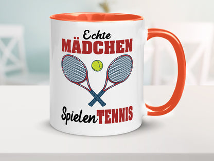 Echte Mädchen Spielen Tennis | Sport Geschenkidee Humor Tasse