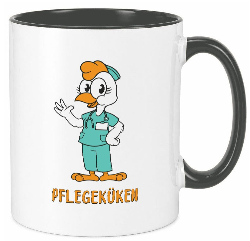 Pflegeküken | Küken Krankenschwester Pfleger Humor Geschenkidee Tasse