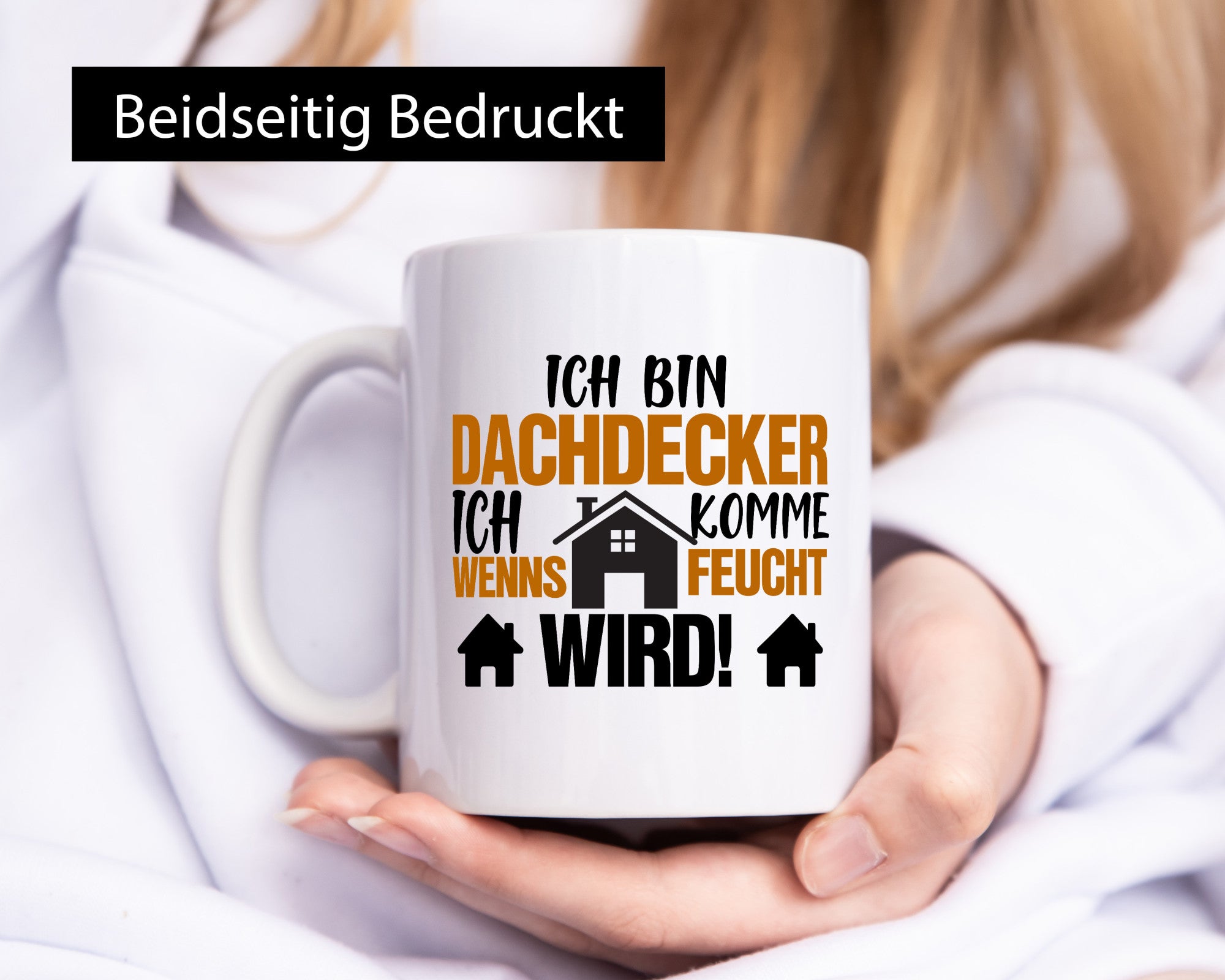 Ich bin Dachdecker | Hausbau lustig Humor Geschenkidee Geschenk Tasse