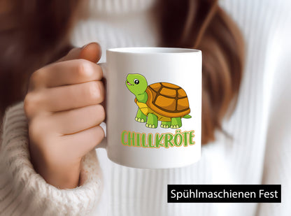 Chillkröte | Chiller Tasse Schildkröte Statement Geschenkidee Humor