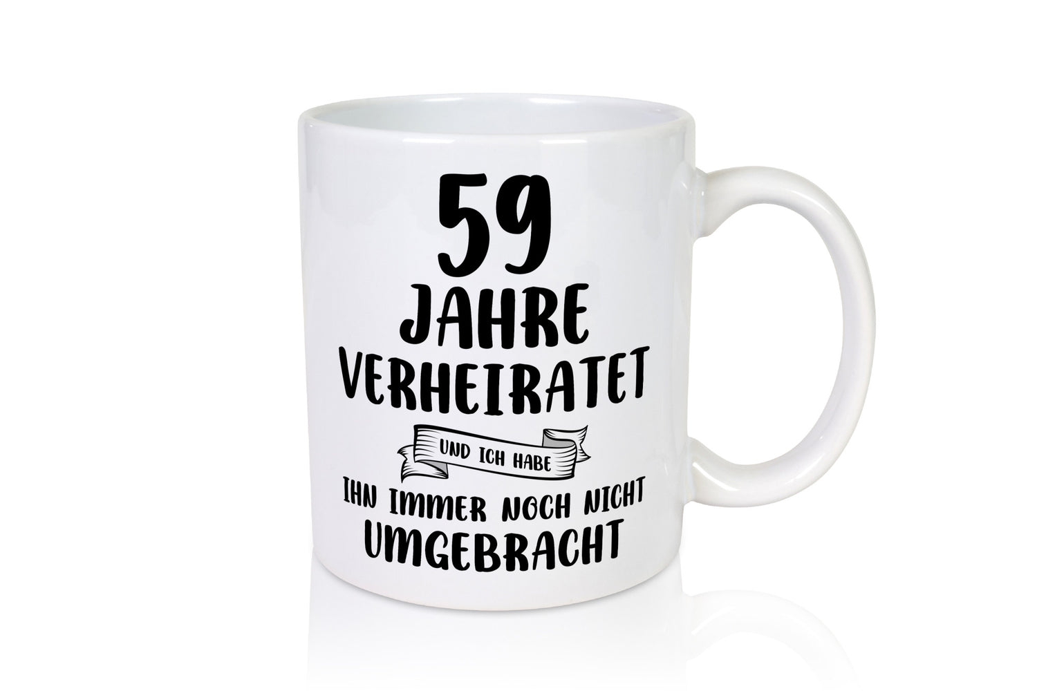 59 Jahre Verheiratet, immer noch am Leben! Humor Geschenkidee Tasse