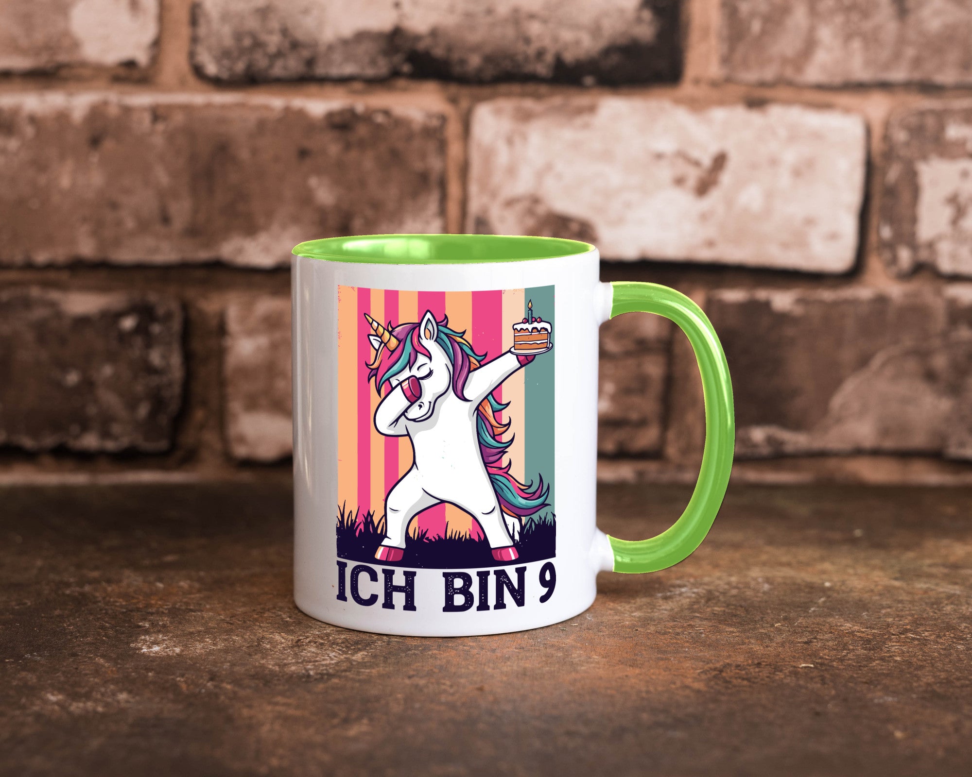 9 Geburtstag | Einhorn Damping Mädchen Humor Geschenkidee Tasse