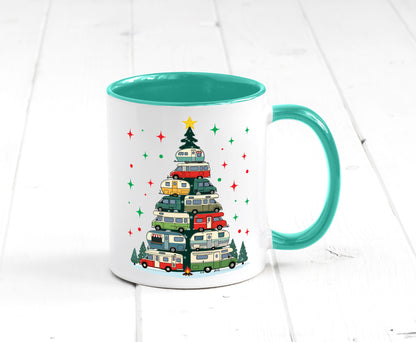 Camper | Camping Weihnachten Fahrzeuge Baumlichter v2 lustig Humor Geschenkidee