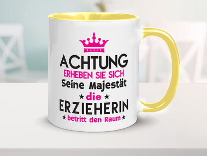 Seine Majestät Erzieherin | Pädagogin Schule Humor Geschenkidee Tasse