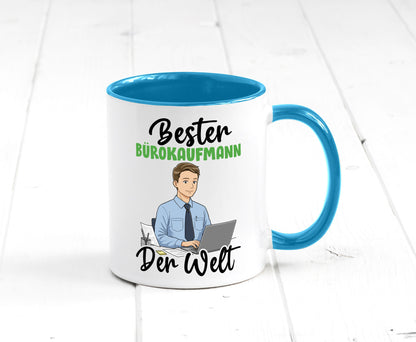 Bester Bürokaufmann | Kaufmann v2 lustig Arbeit Kollegen Büro Geschenk Tasse