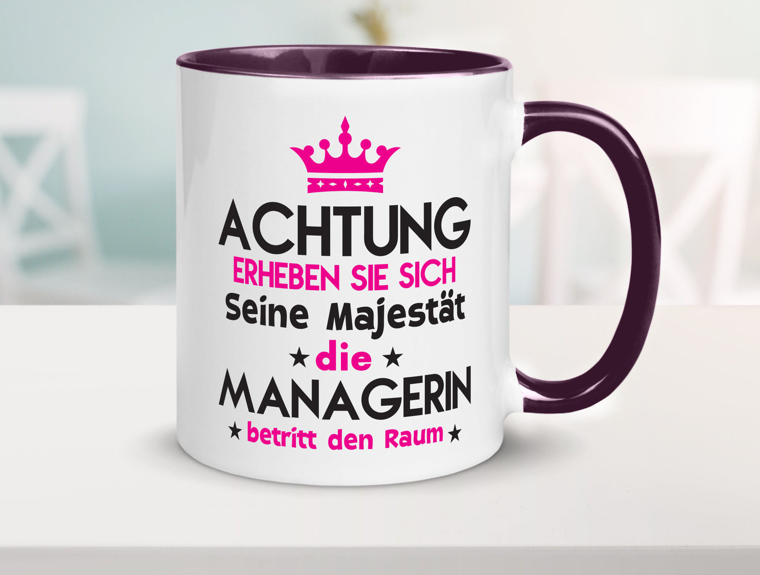 Seine Majestät Managerin | Management lustig Humor Geschenkidee Geschenk Tasse