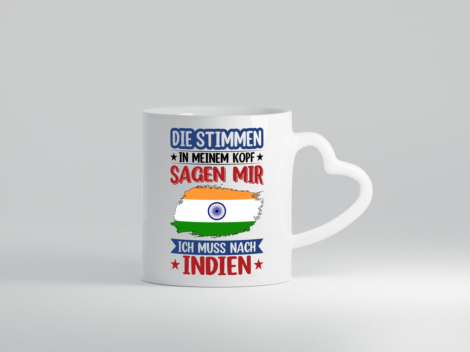 Indien | Urlaub Stimmen in meinem Kopf Traumland Geschenkidee Humor Tasse
