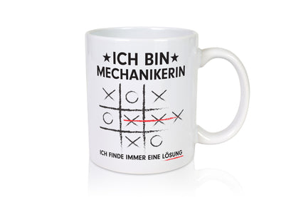 Löse Probleme: Mechanikerin | KFZ Geschenkidee Humor Tasse