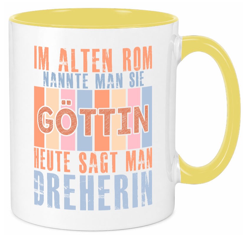 Heute sagt man: Dreherin | Fräser Dreher lustig Humor Geschenkidee Geschenk Tasse