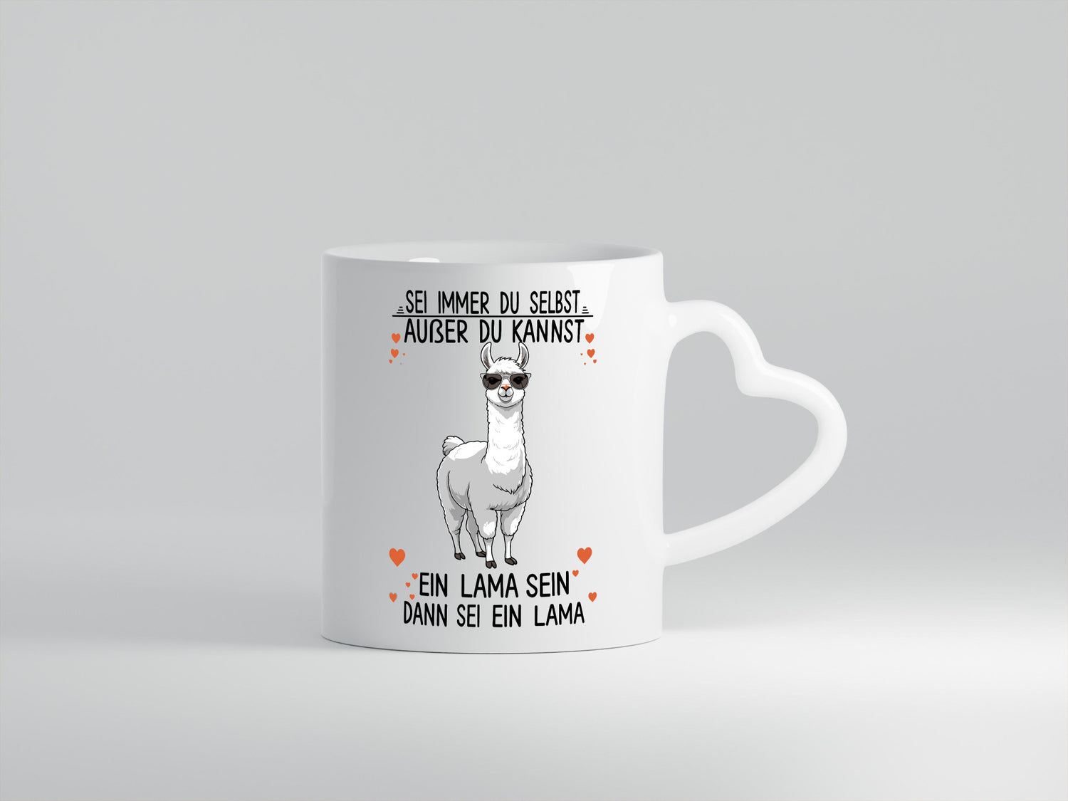 Sei ein Lama | Alpaka lustig Humor Geschenkidee Geschenk Tasse
