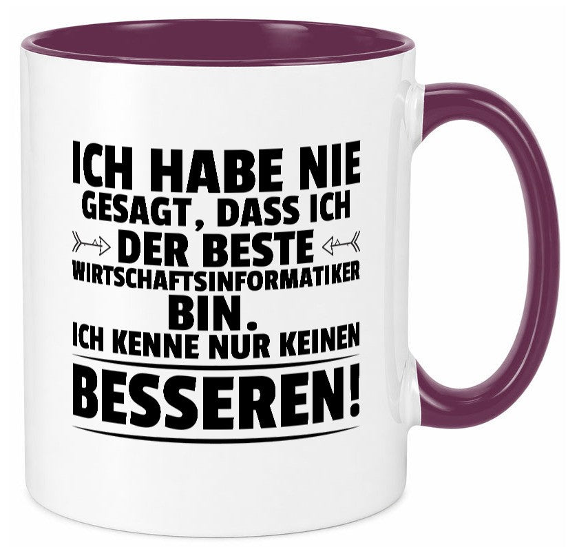Der Beste Wirtschaftsinformatiker | Wirtschaft Informatik lustig Humor Tasse