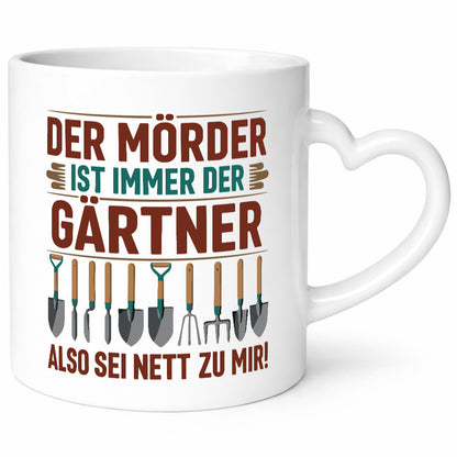 Mörder ist im Garten sei also Nett | Gärtner Opa v2 lustiger Spruch Geschenk