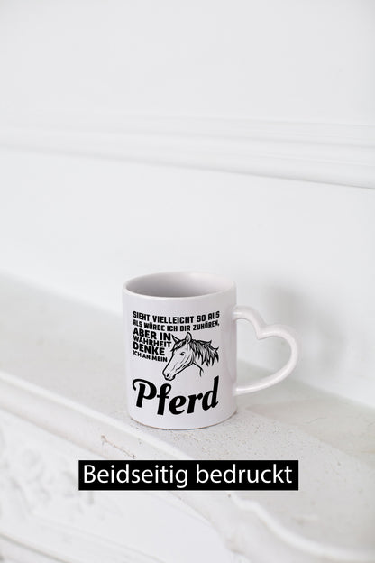 Pferde Spruch | Reiterin Tasse Pferdesport Reiten Humor Geschenkidee