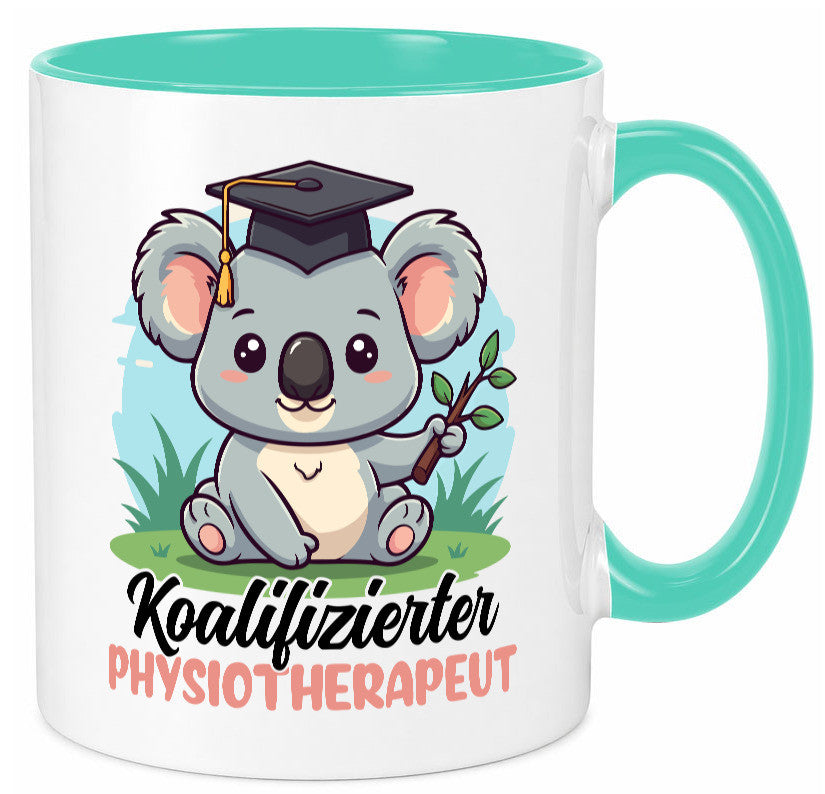 Koalifizierter Physiotherapeut Geschenk Humor Geschenkidee lustiger Spruch Tasse