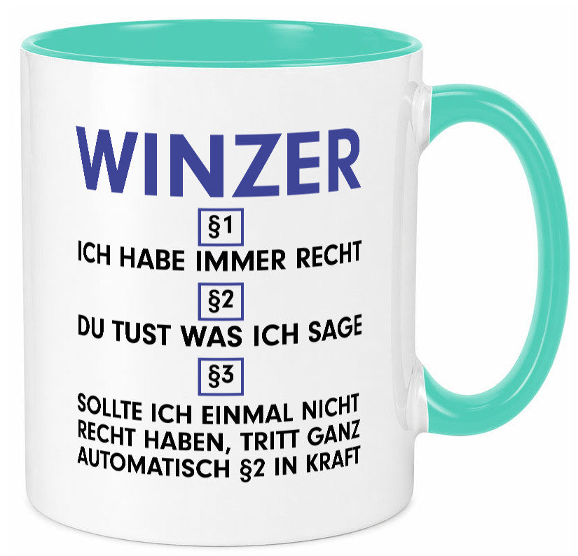 Ich habe immer Recht Winzer | Weinbauer Wein lustig Humor Geschenkidee Geschenk