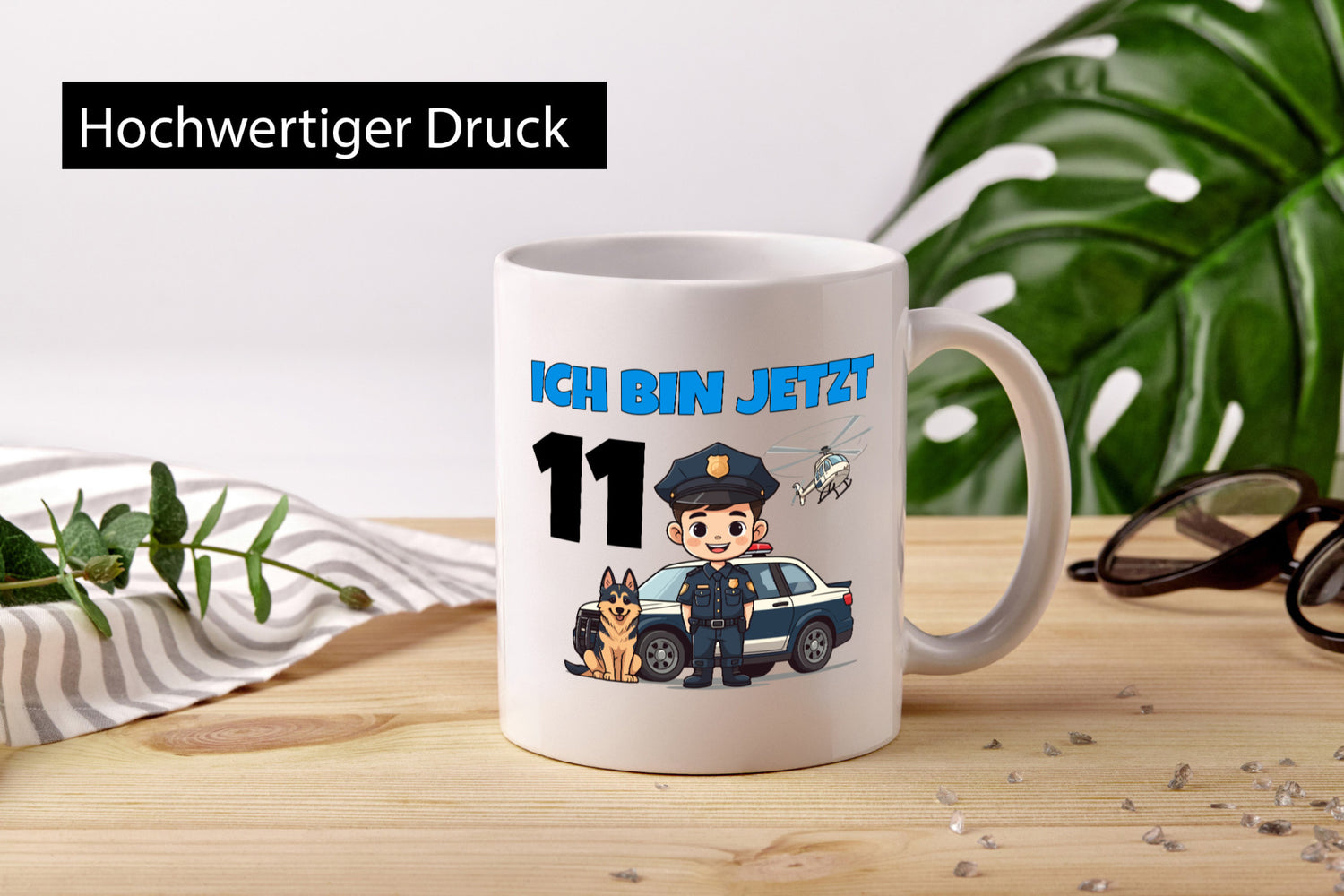 11. Geburtstag | 11 Jahre Polizei Kind Polizeiauto lustig Geschenkidee Geschenk