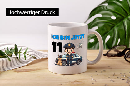 11. Geburtstag | 11 Jahre Polizei Kind Polizeiauto lustig Geschenkidee Geschenk