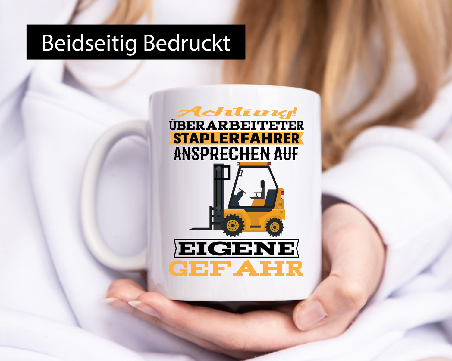 Überarbeitet Staplerfahrer | Arbeit Auf eigener gefahr Geschenkidee Kollegen