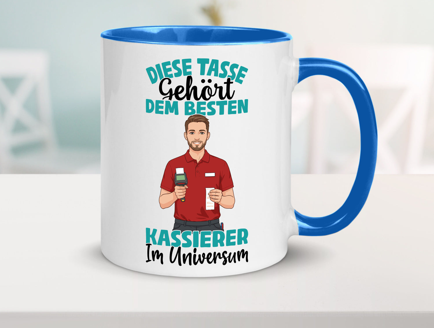 Im Universum: Kassierer Geschenk Humor Geschenkidee lustiger Spruch Tasse