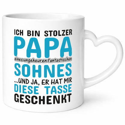 Stolzer Papa | Vater Tasse Fantastischer Sohn Humor Geschenk Familie