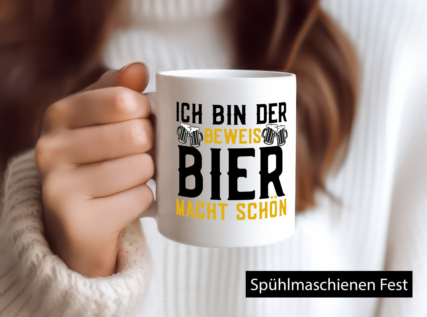 Beweis Bier macht schön | Biertrinker Party Pils Geschenk Humor Geschenkidee