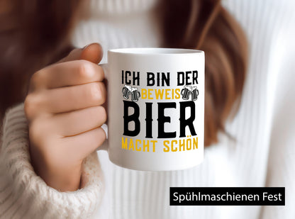 Beweis Bier macht schön | Biertrinker Party Pils Geschenk Humor Geschenkidee