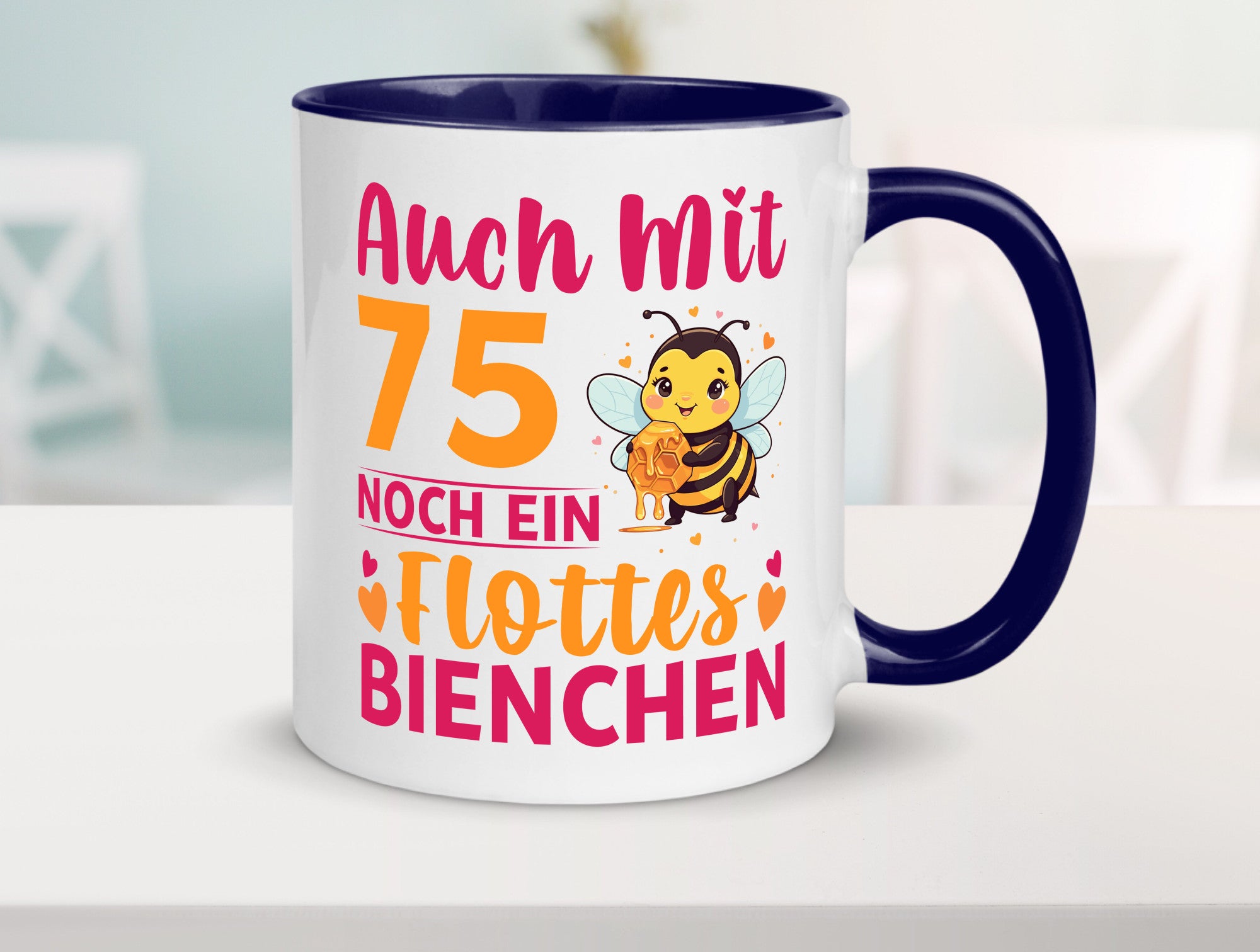 75. Geburtstag | Flottes Bienchen 75 Jahre v2 Geschenk Geschenkidee lustiger