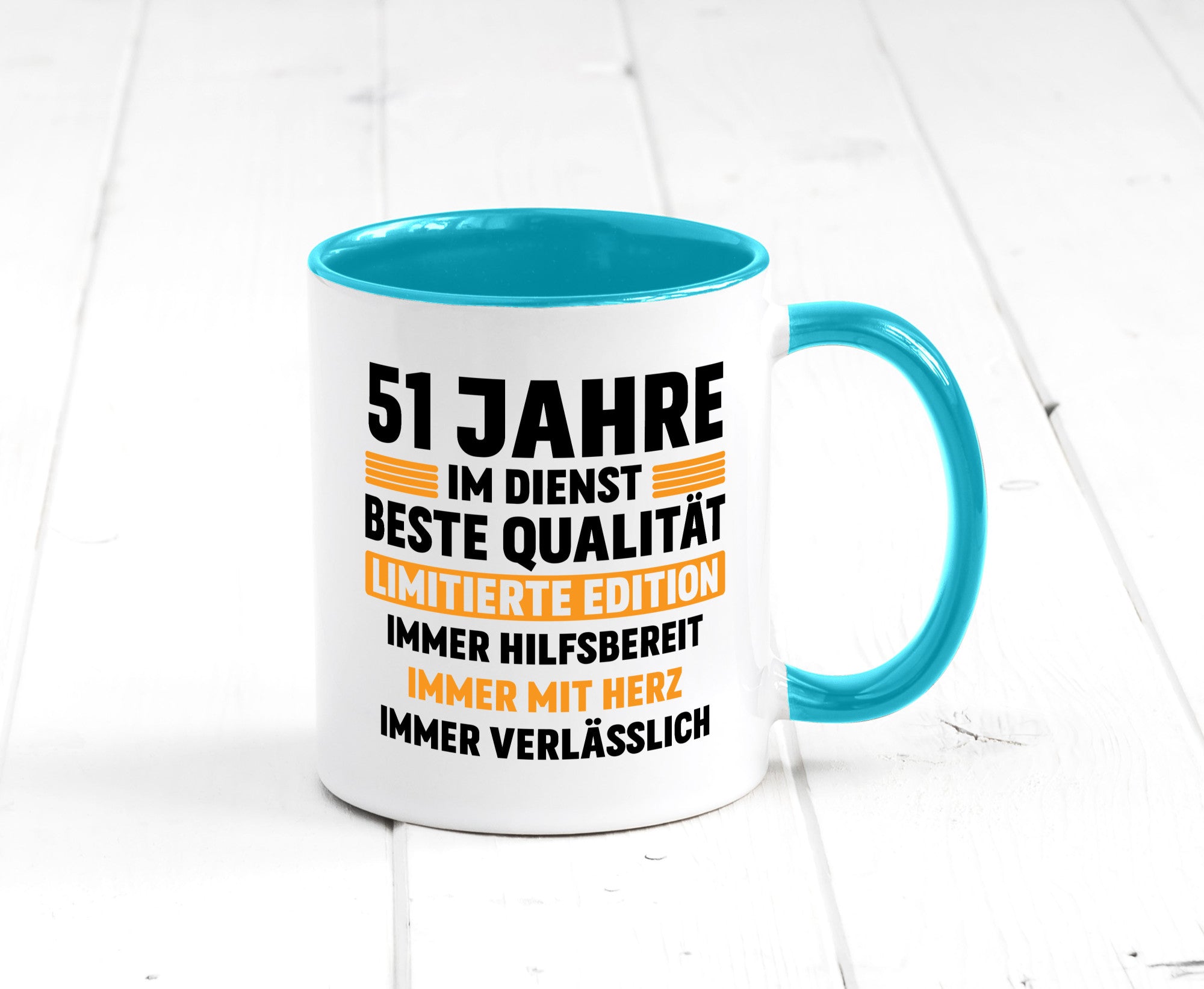 51 Jahre im Dienst | Jubiläum Arbeit lustiger Spruch Geschenk Kollegen Büro