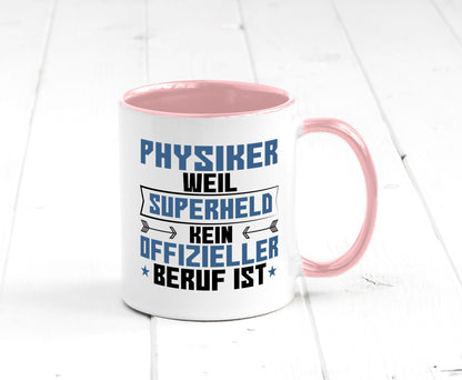 Superheld Physiker | Physik Geschenk Humor Geschenkidee lustiger Spruch Tasse