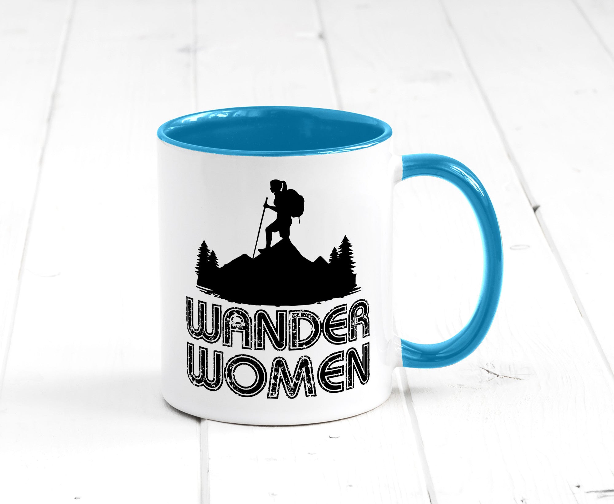 Wander Woman | Wandern Berge Geschenk Familie Geschenkidee lustiger Spruch Tasse