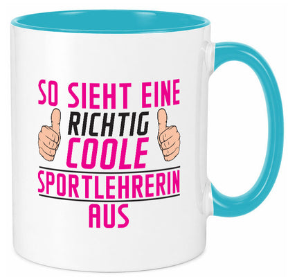 Richtig Coole Sportlehrerin | Lehrer Sport Geschenk Humor Geschenkidee lustiger