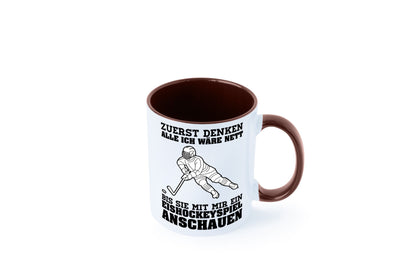 Eishockeyspiel | Eishockeyfan Tasse Eishockeyspieler Humor Geschenkidee