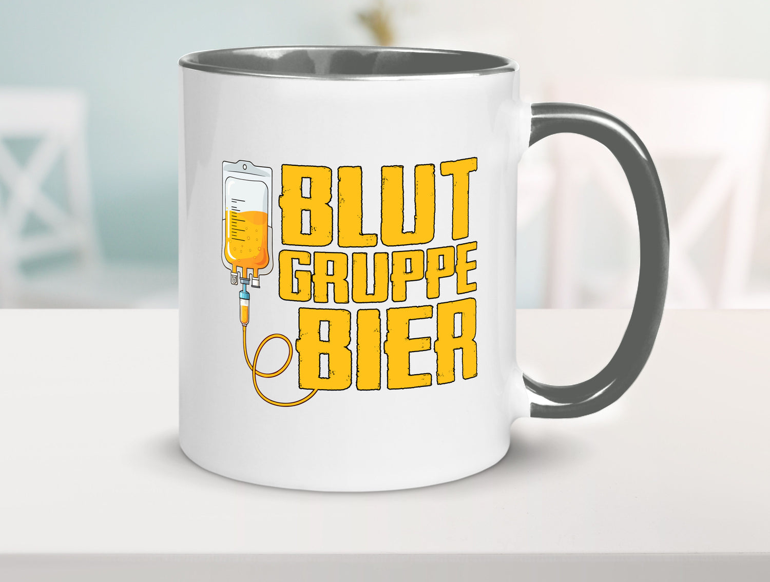 Blutgruppe Bier | Saufen Trinken Biertrinker Humor Geschenkidee Tasse