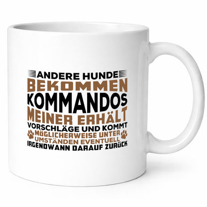 Hunde Training | Hundebesitzer Tasse Hundekommando vl4 Geschenk Tierliebhaber