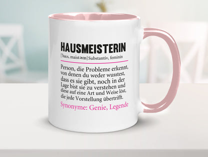 Hausmeisterin | Hauswart Beruf Spruch Humor Geschenkidee Arbeit Kollegen Büro