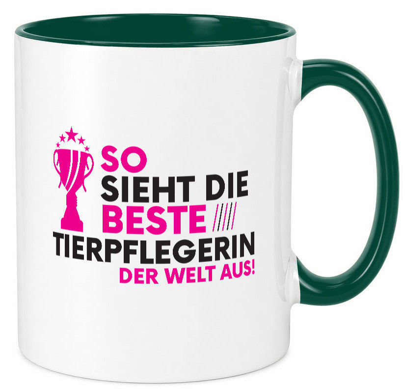 Die Weltbeste Tierpflegerin | Pflegeberuf Tierheim Humor Arbeit Kollegen Büro Tasse
