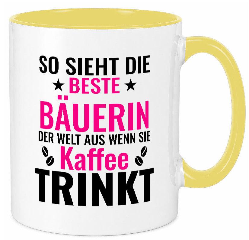 Kaffee trinkt: Bäuerin | Bauernhof Landwirtschaft Geschenk Humor Geschenkidee