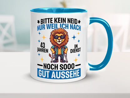 43 Jahre im Dienst | Arbeitsjubiläum Arbeit Geschenk Kollegen Büro lustiger