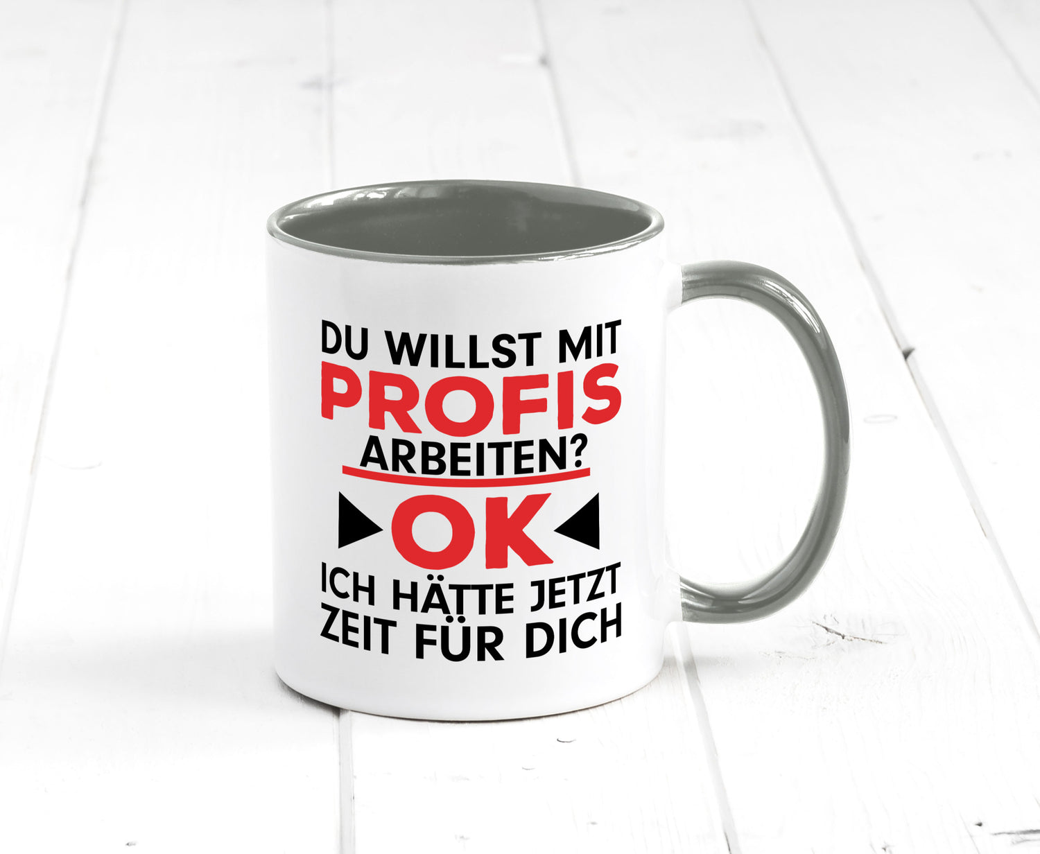Profi Arbeiter | Arbeit Tasse mit Profis Beruf Geschenk Kollegen Büro lustiger